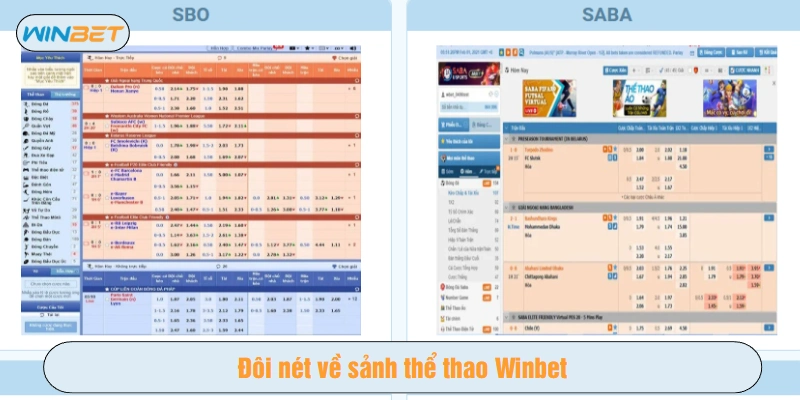 Thể thao Winbet là nơi đặt cược dự đoán kết quả các trận đấu 